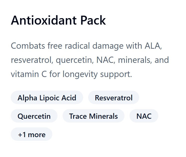 Antioxidant Pack