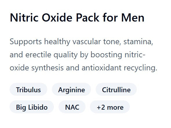 Nitric Oxide Pack for Men