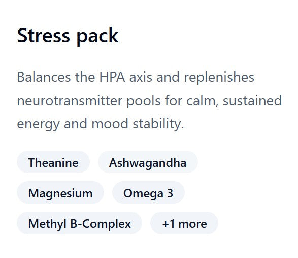 Stress pack