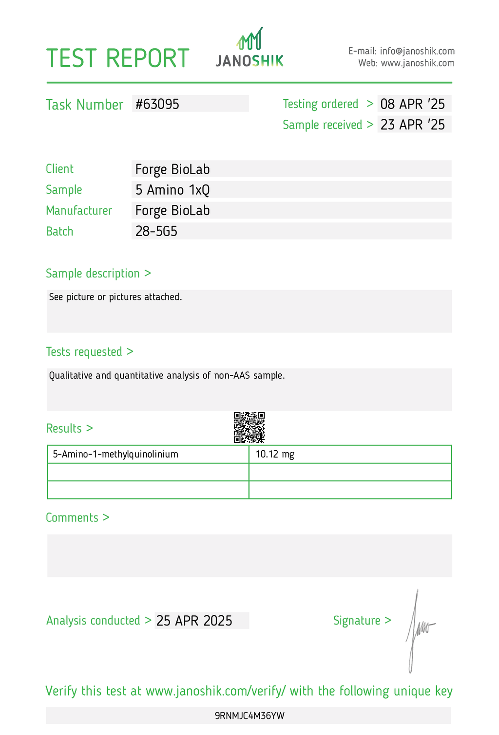 5-AMINO-1MQ 10mg