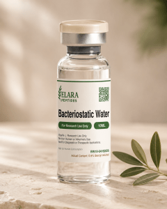 Bacteriostatic Water 10mL sterile reconstitution vial with Elara label